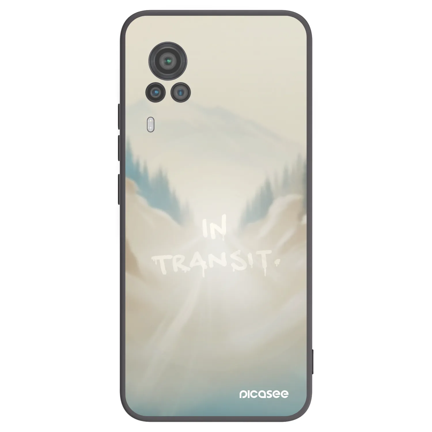 Picasee Vivo X60 Pro 5G Hülle - Schwarzes Silikon - IN TRANSIT