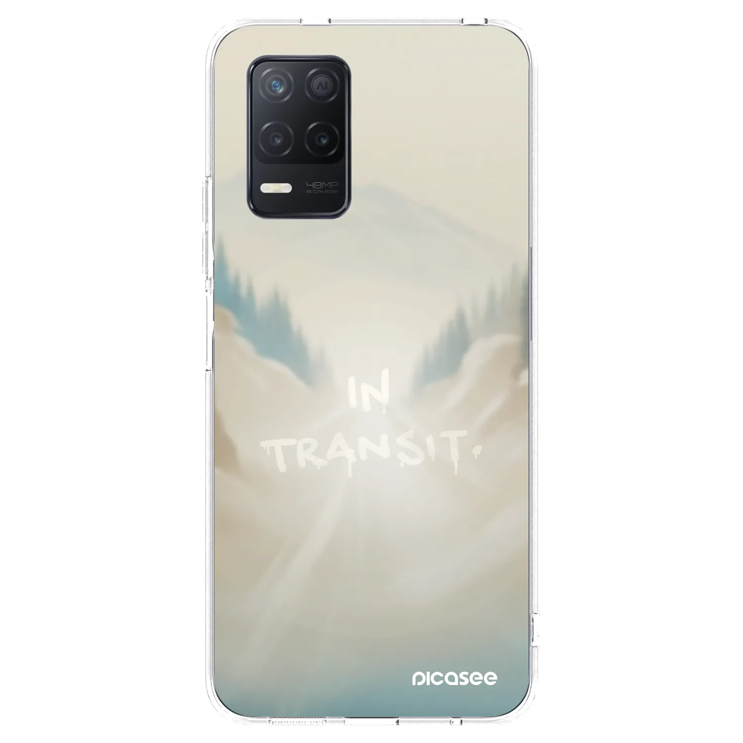 Picasee Realme 8 5G Hülle - Transparentes Silikon - IN TRANSIT