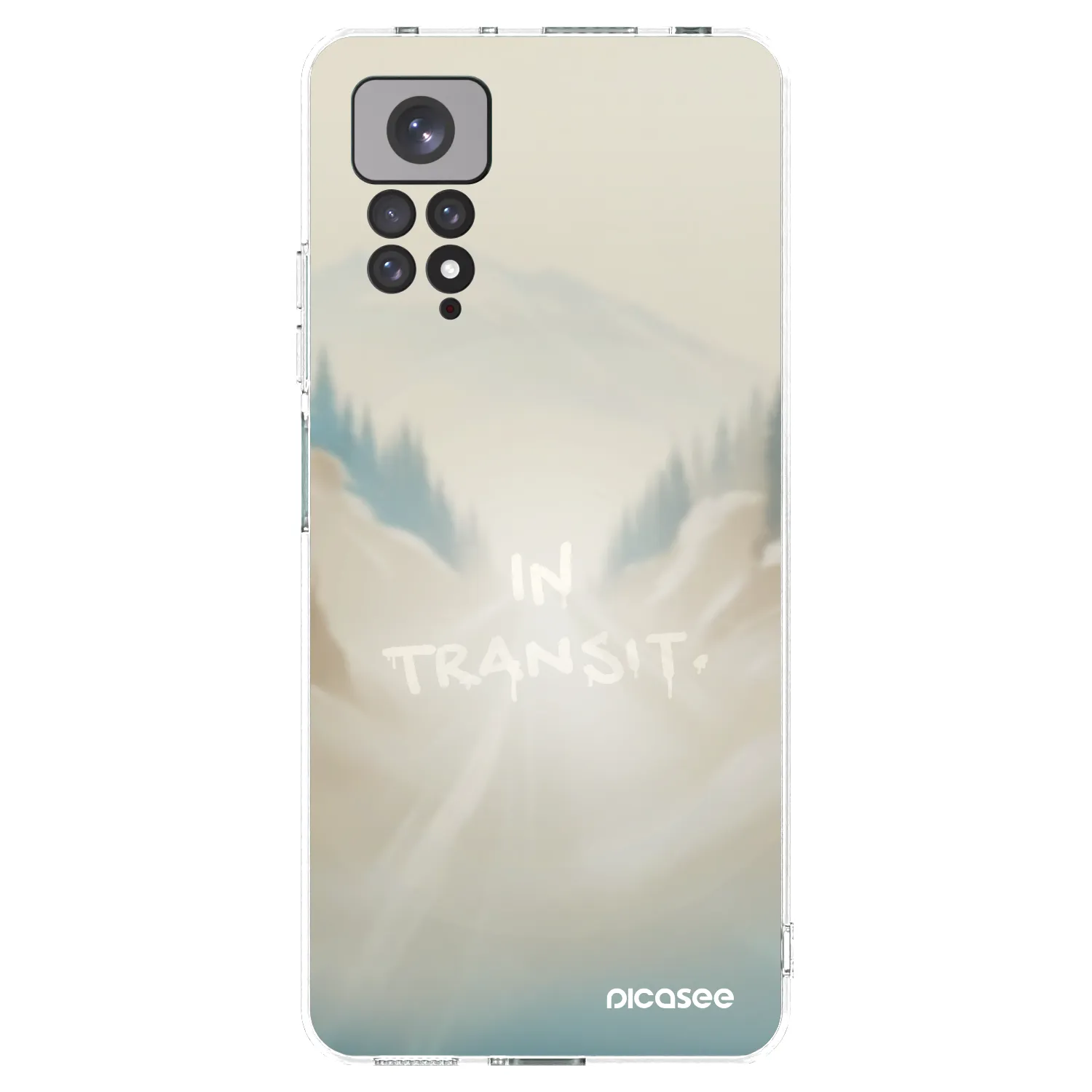 Picasee Xiaomi Redmi Note 11 Hülle - Transparentes Silikon - IN TRANSIT