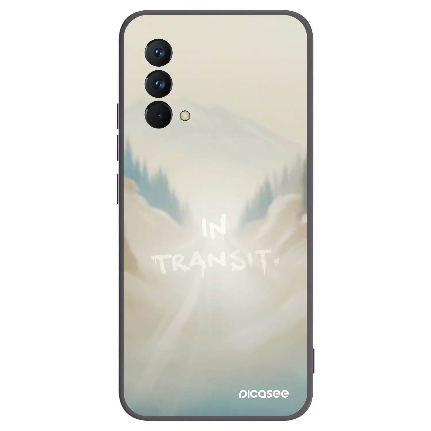 Picasee Realme GT Master Edition 5G Hülle - Schwarzes Silikon - IN TRANSIT