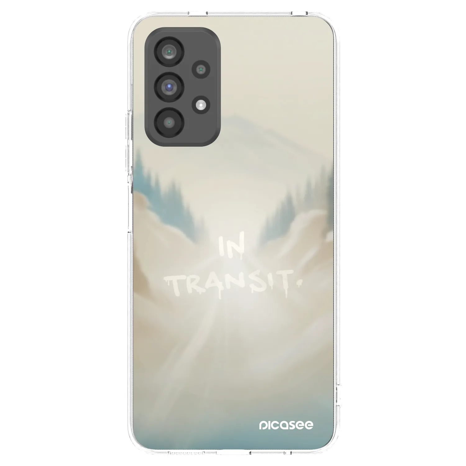 Picasee Samsung Galaxy A73 5G Hülle - Transparentes Silikon - IN TRANSIT
