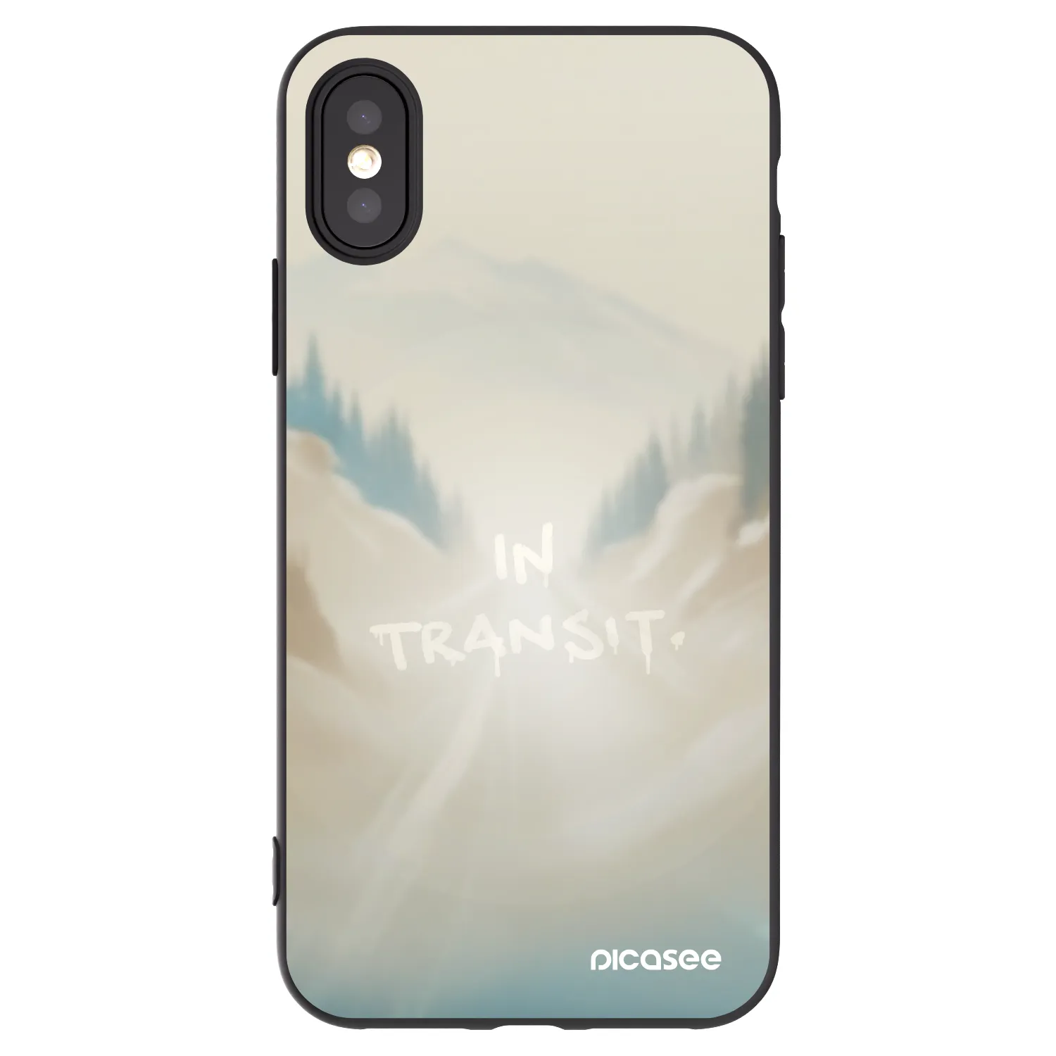Picasee Apple iPhone X/XS Hülle - Schwarzes Silikon - IN TRANSIT