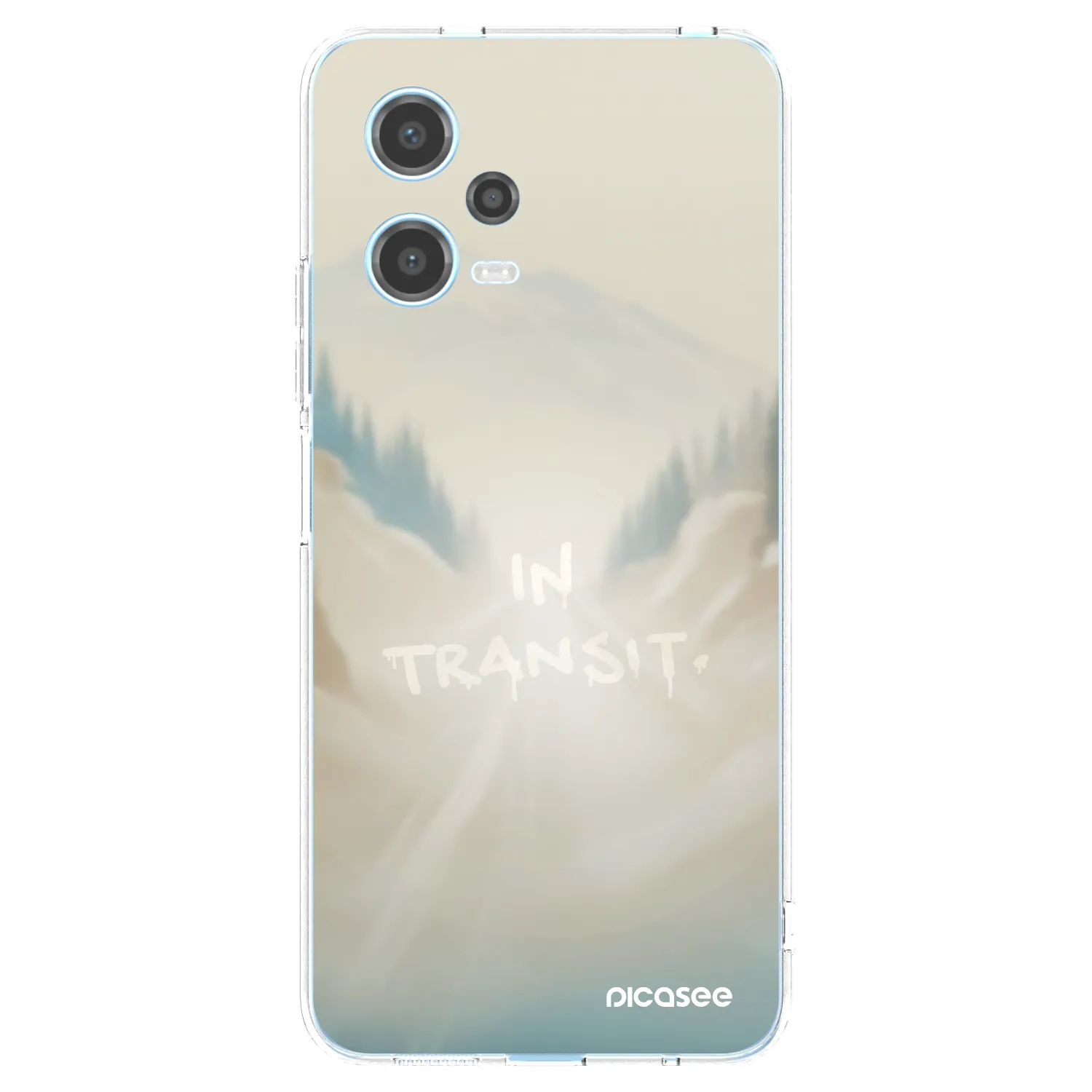 Picasee Xiaomi Redmi Note 12 5G Hülle - Transparentes Silikon - IN TRANSIT