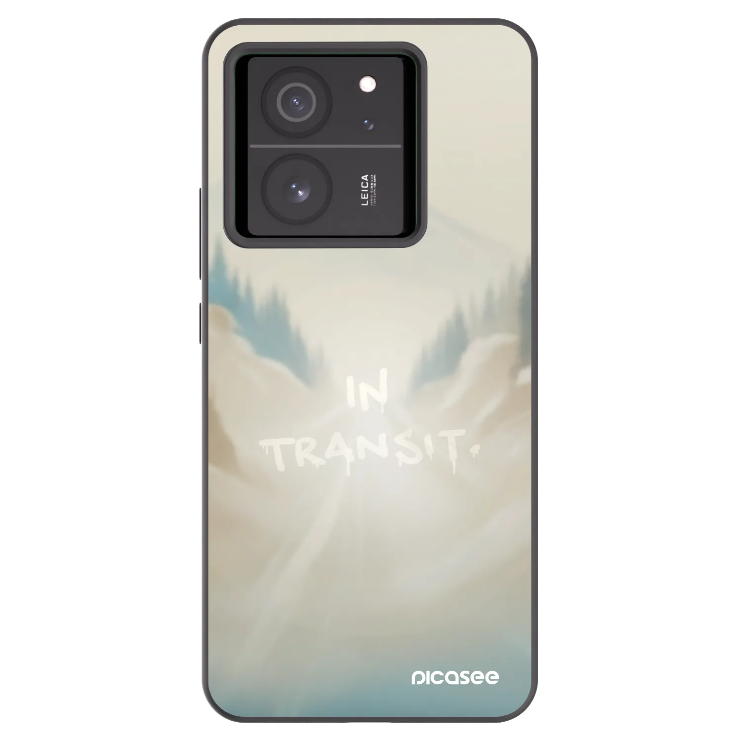 Picasee Xiaomi 13T Hülle - Schwarzes Silikon - IN TRANSIT