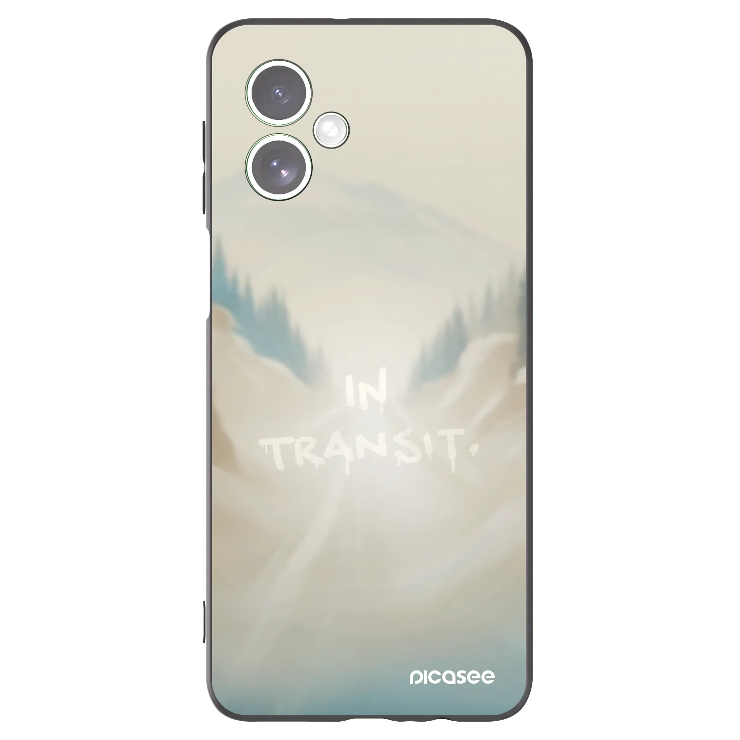 Picasee Motorola Moto G54 5G Hülle - Schwarzes Silikon - IN TRANSIT