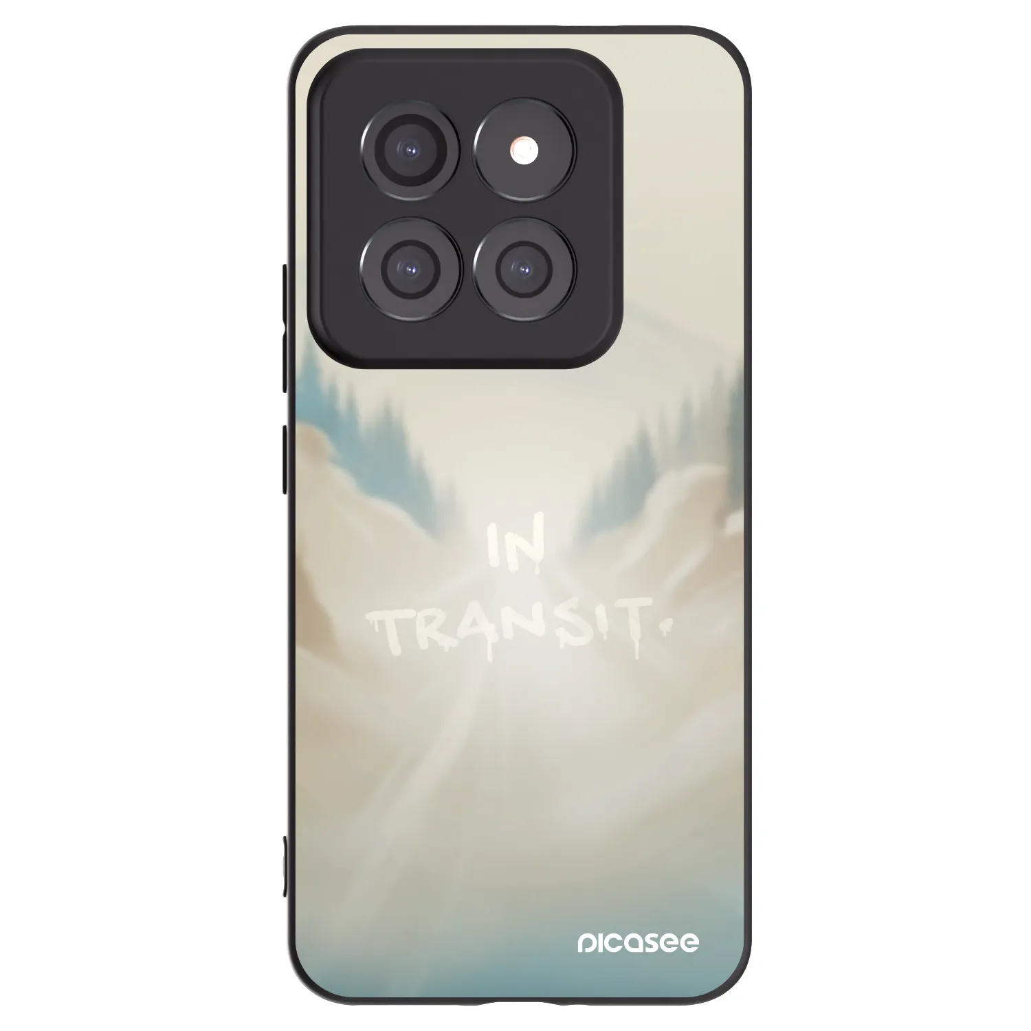 Picasee Xiaomi 14 Pro Hülle - Schwarzes Silikon - IN TRANSIT