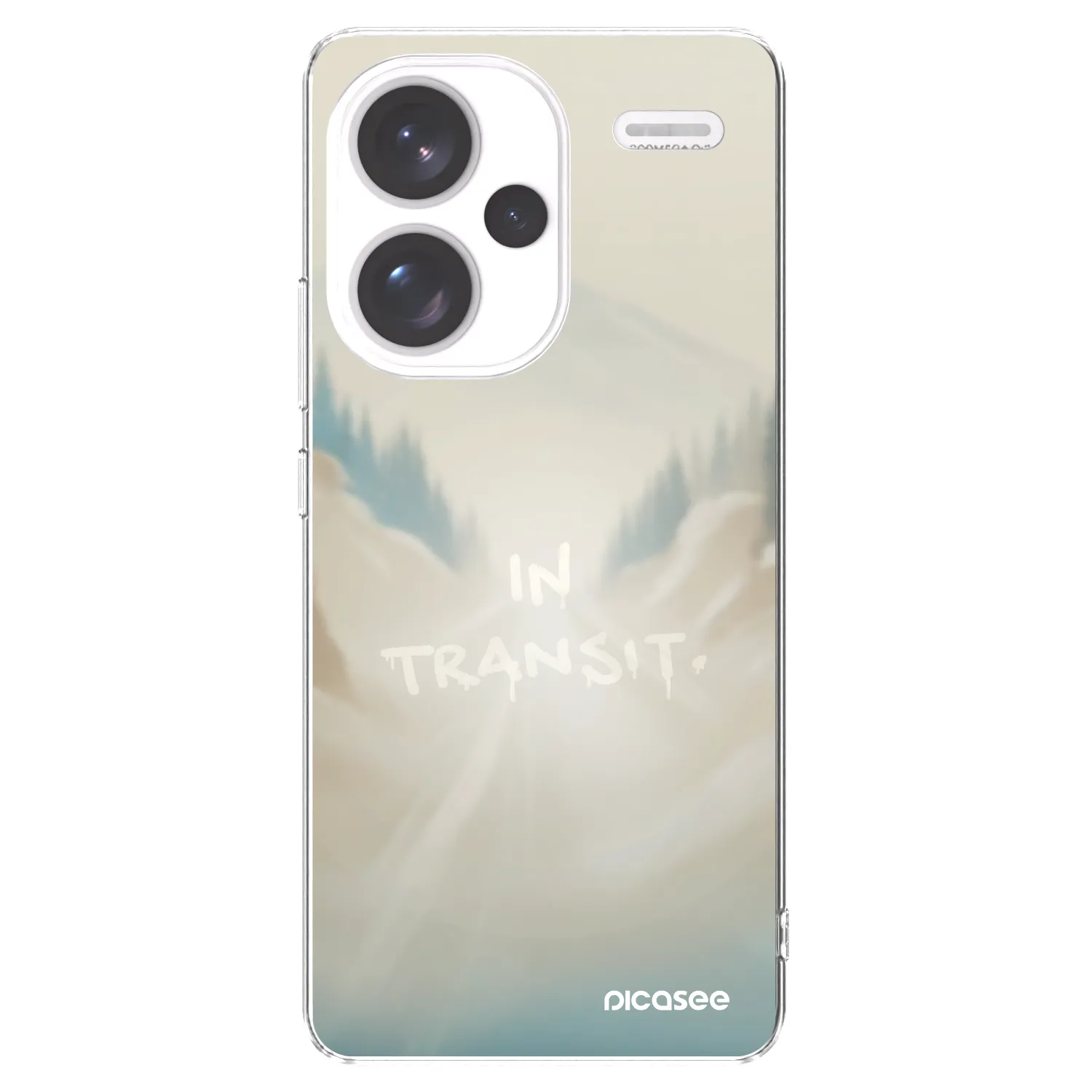 Picasee Xiaomi Redmi Note 13 Pro+ 5G Hülle - Transparentes Silikon - IN TRANSIT