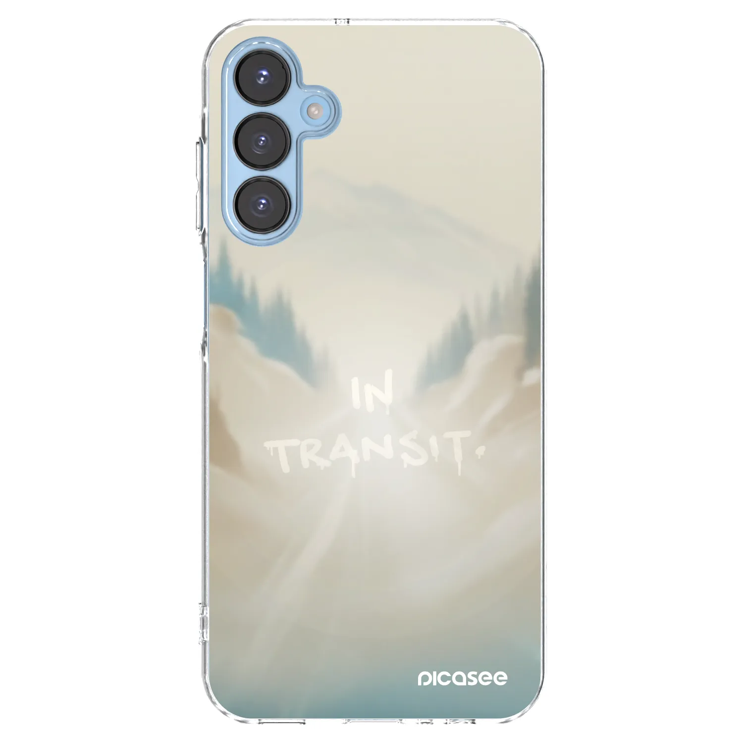 Picasee Samsung Galaxy A15 A156B 5G Hülle - Transparentes Silikon - IN TRANSIT