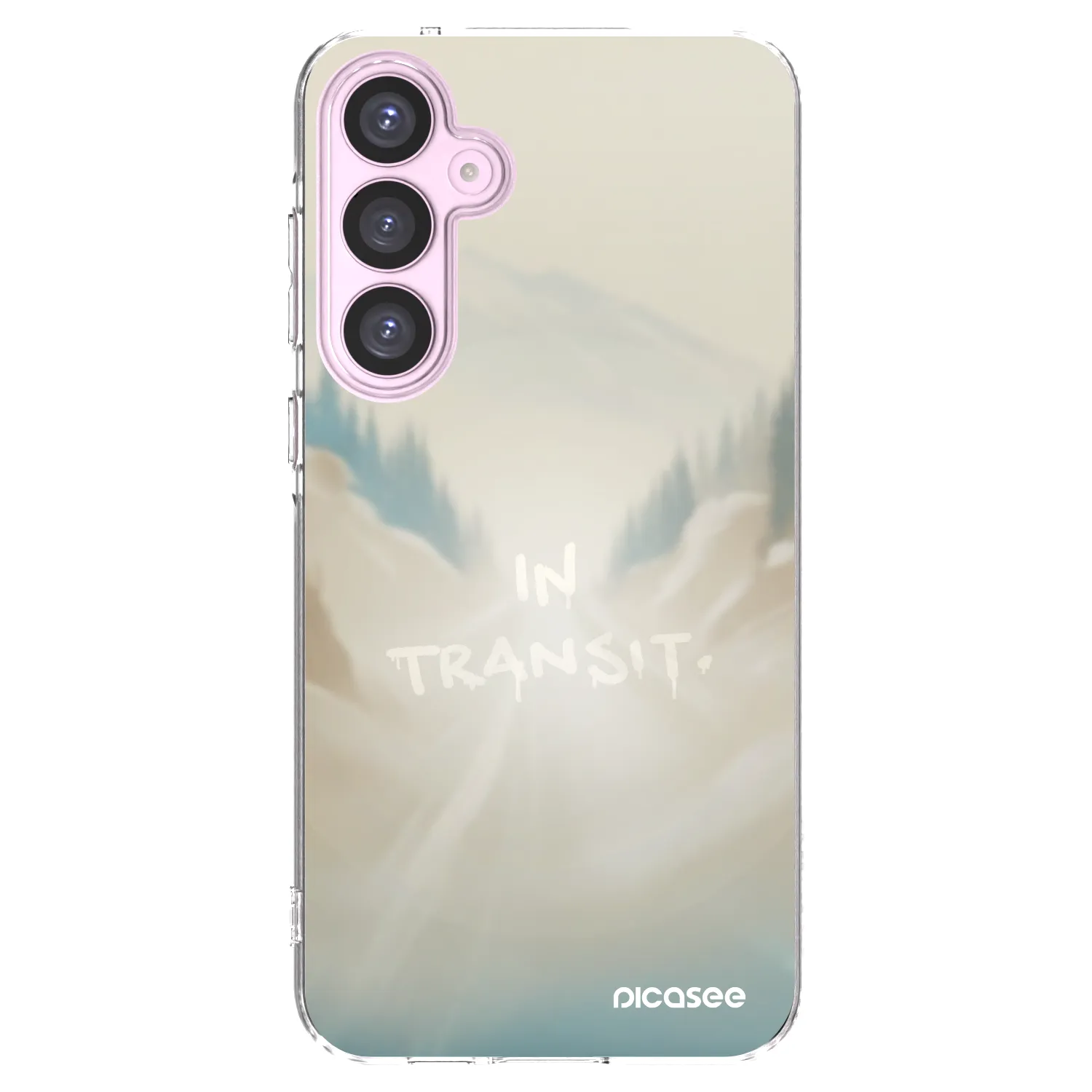 Picasee Samsung Galaxy A55 5G A556B Hülle - Transparentes Silikon - IN TRANSIT