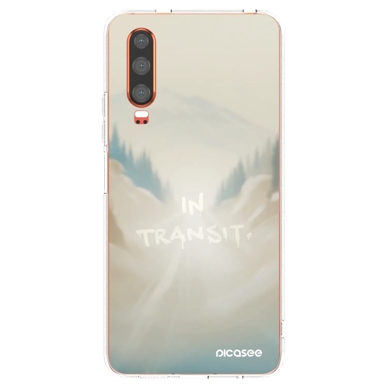 Picasee Huawei P30 Hülle - Transparentes Silikon - IN TRANSIT