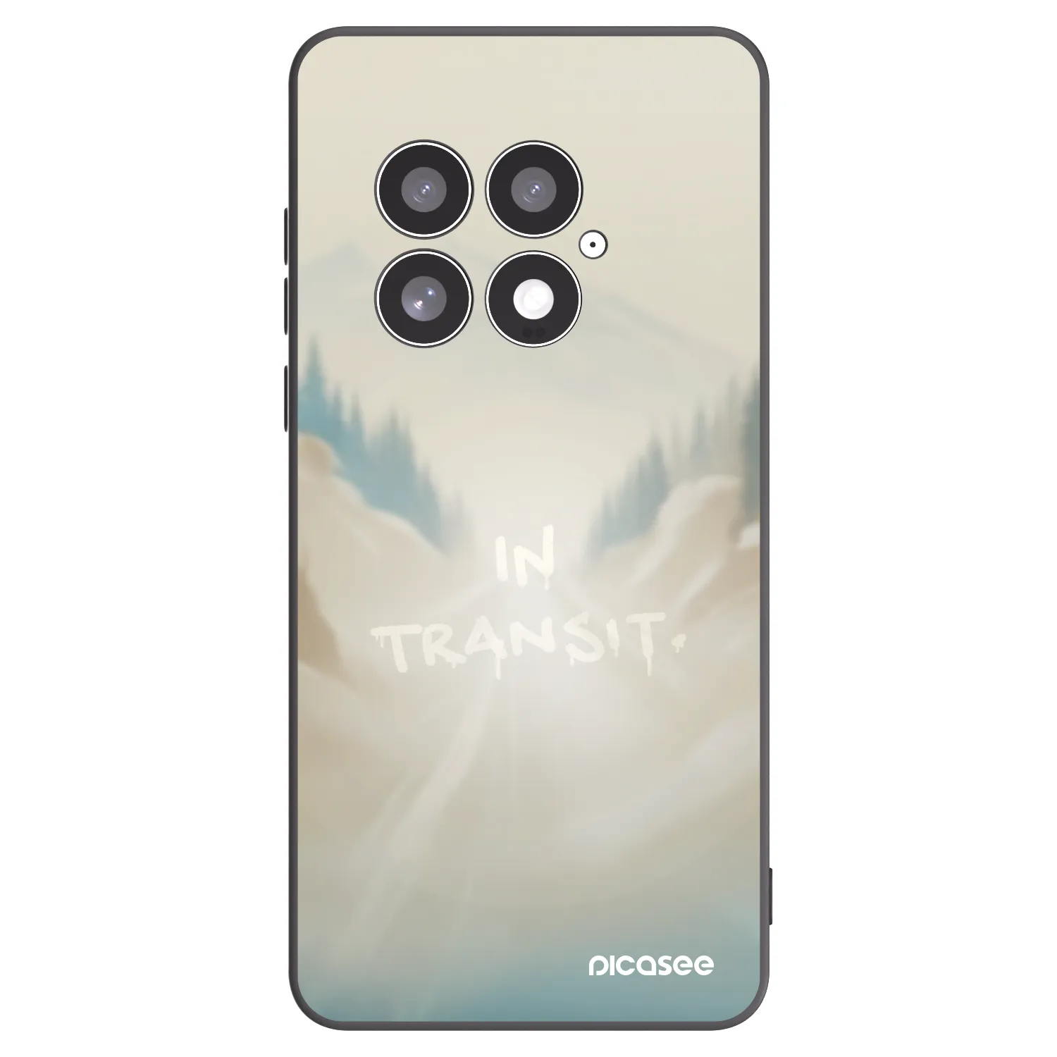 Picasee OnePlus 13 5G Hülle - Schwarzes Silikon - IN TRANSIT