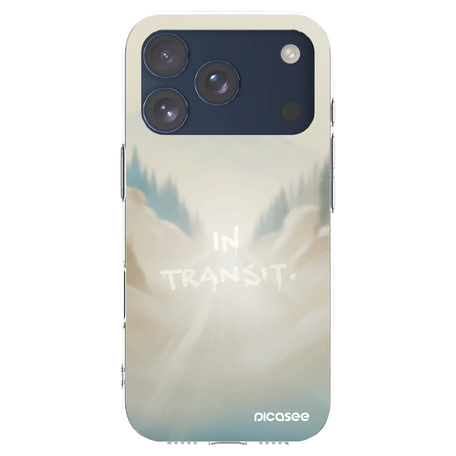 Picasee Apple iPhone 17 Pro Hülle - Transparentes Silikon - IN TRANSIT