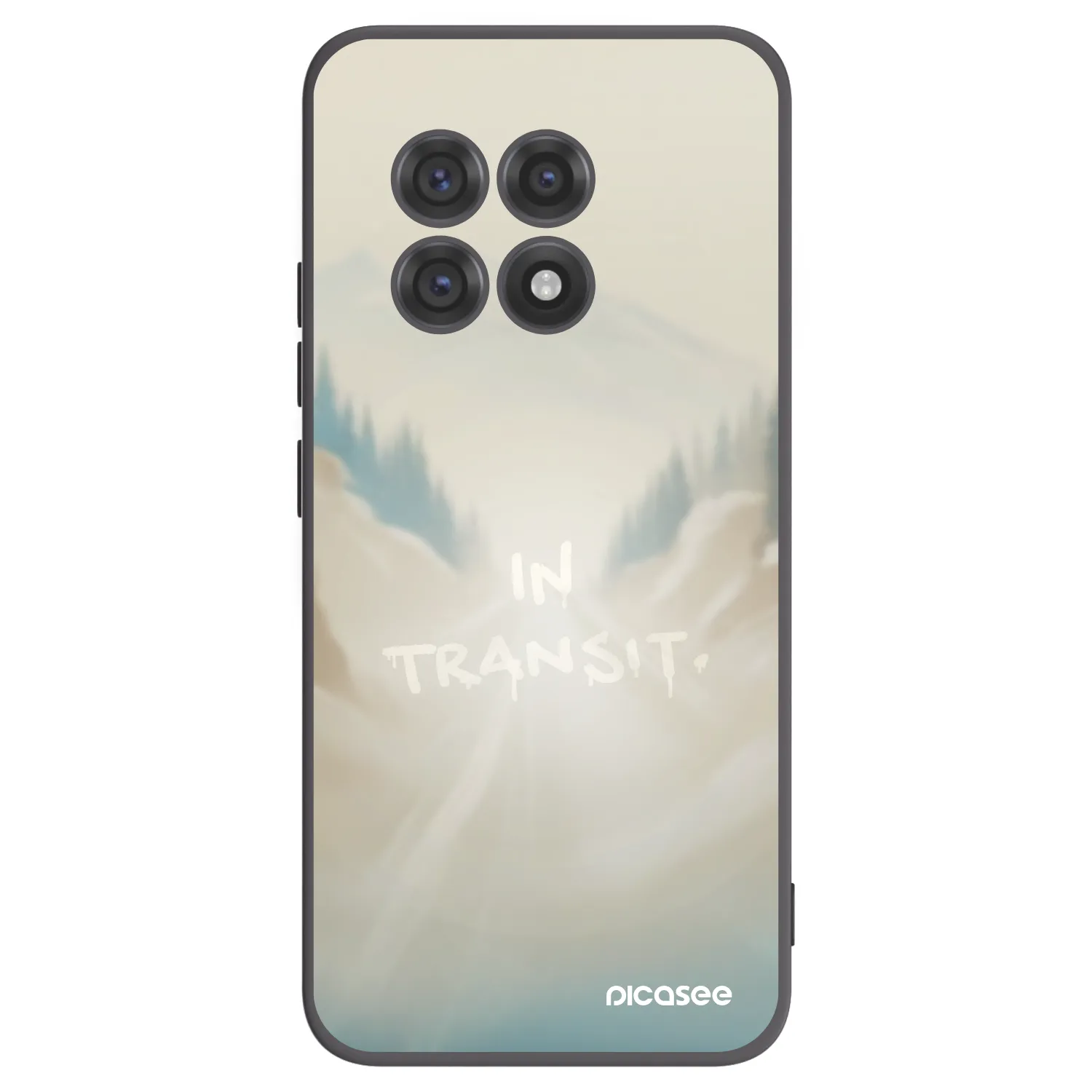 Picasee OnePlus 13R 5G Hülle - Schwarzes Silikon - IN TRANSIT