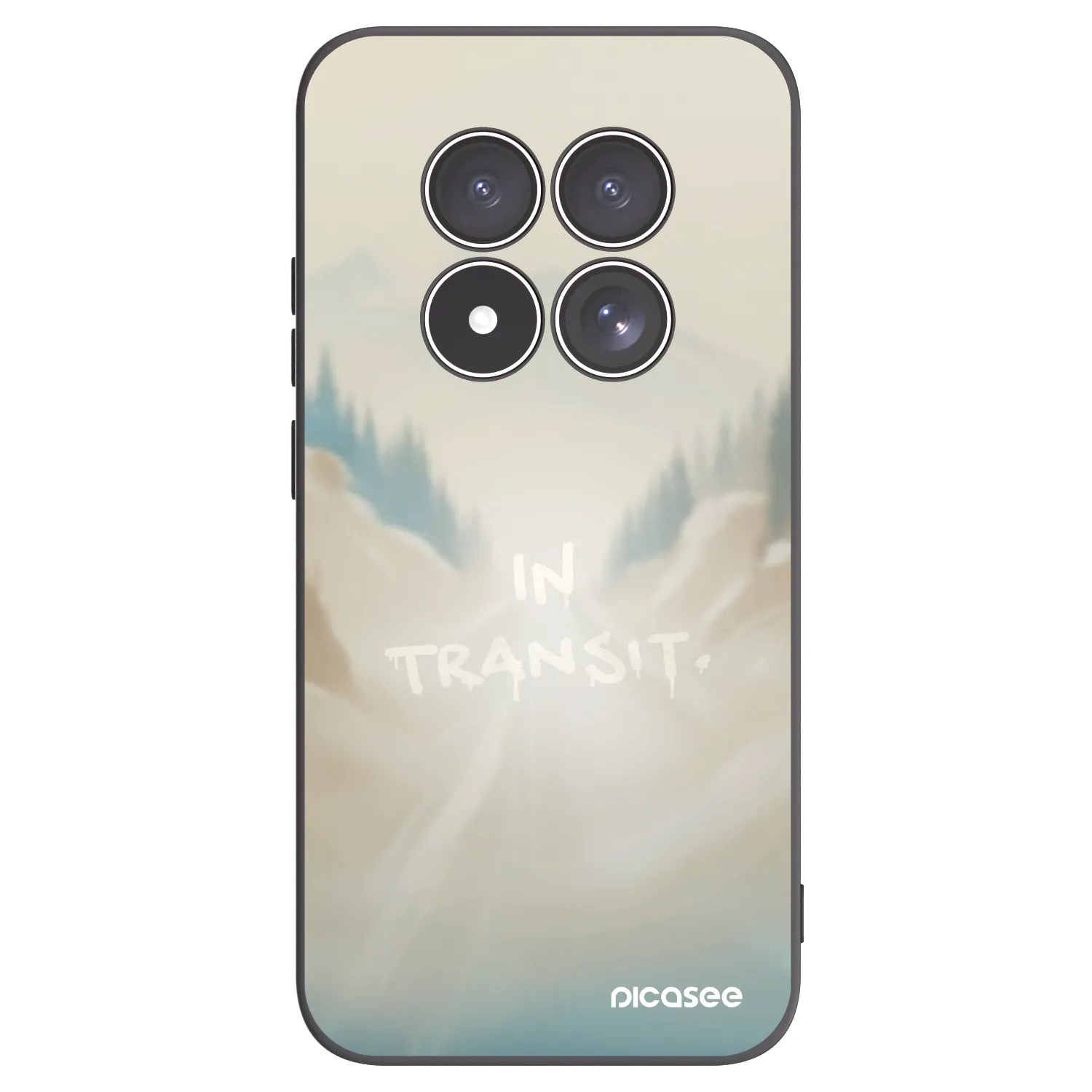 Picasee Xiaomi Redmi Note 15 Pro 4G Hülle - Schwarzes Silikon - IN TRANSIT