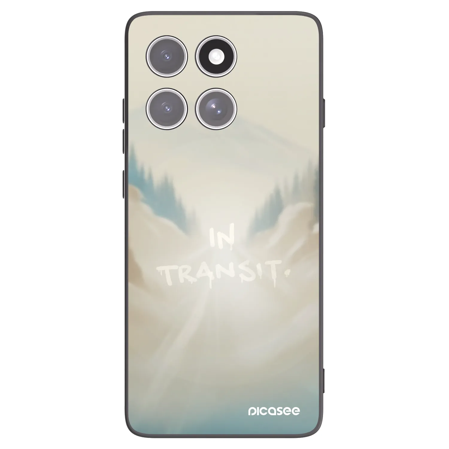 Picasee Motorola Edge 60 Fusion Hülle - Schwarzes Silikon - IN TRANSIT