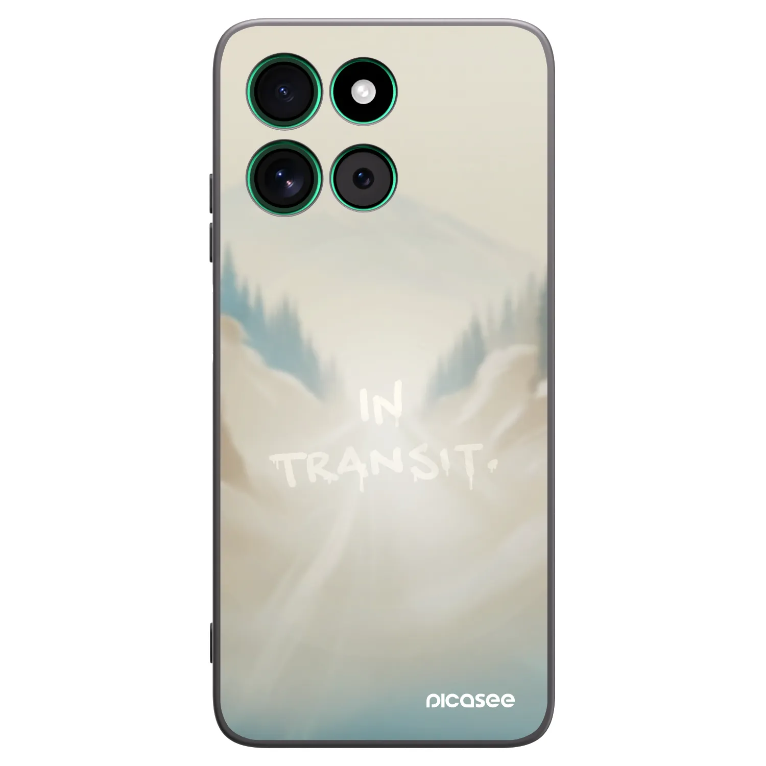 Picasee Motorola Moto G57 Power Hülle - Schwarzes Silikon - IN TRANSIT