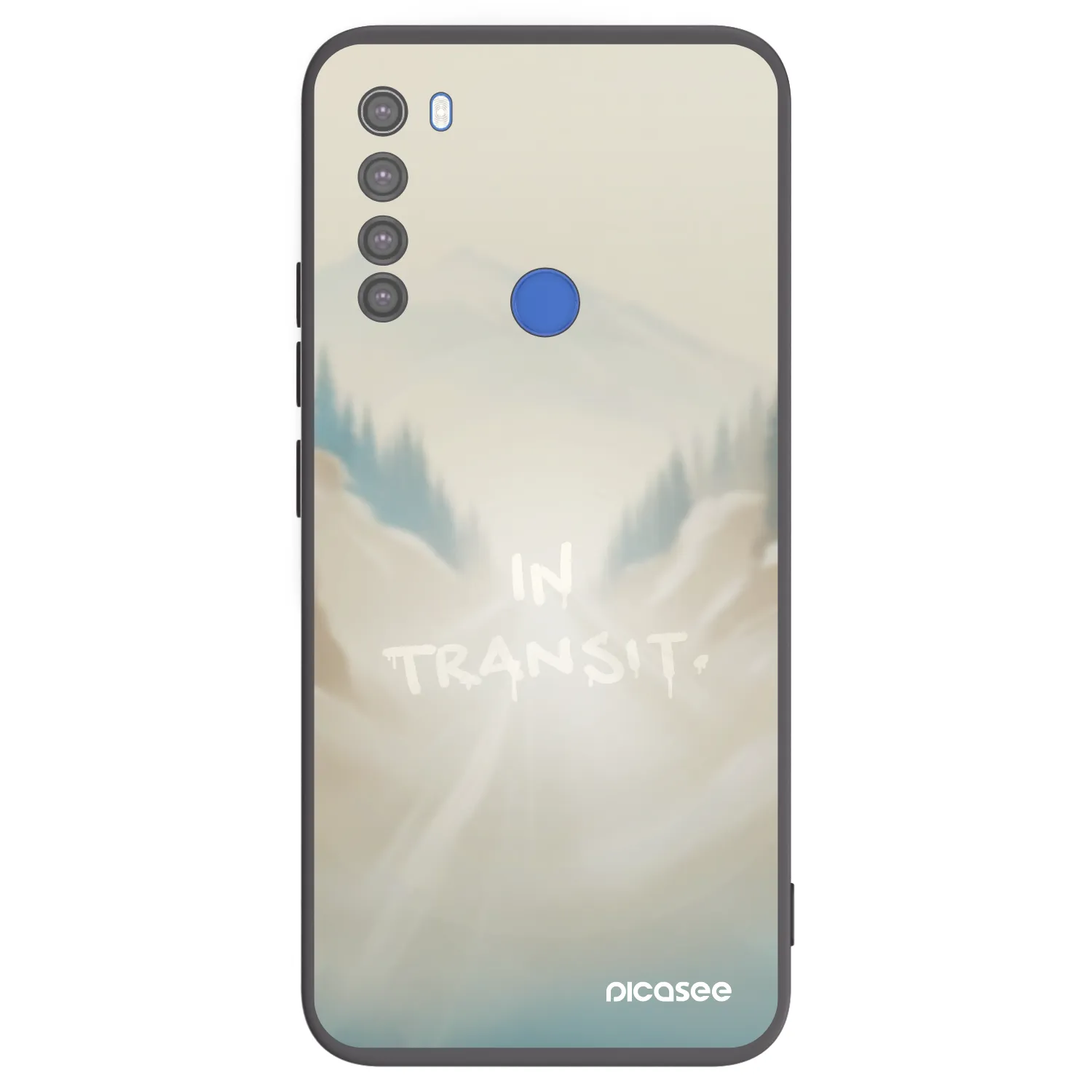 Picasee Xiaomi Redmi Note 8T Hülle - Schwarzes Silikon - IN TRANSIT