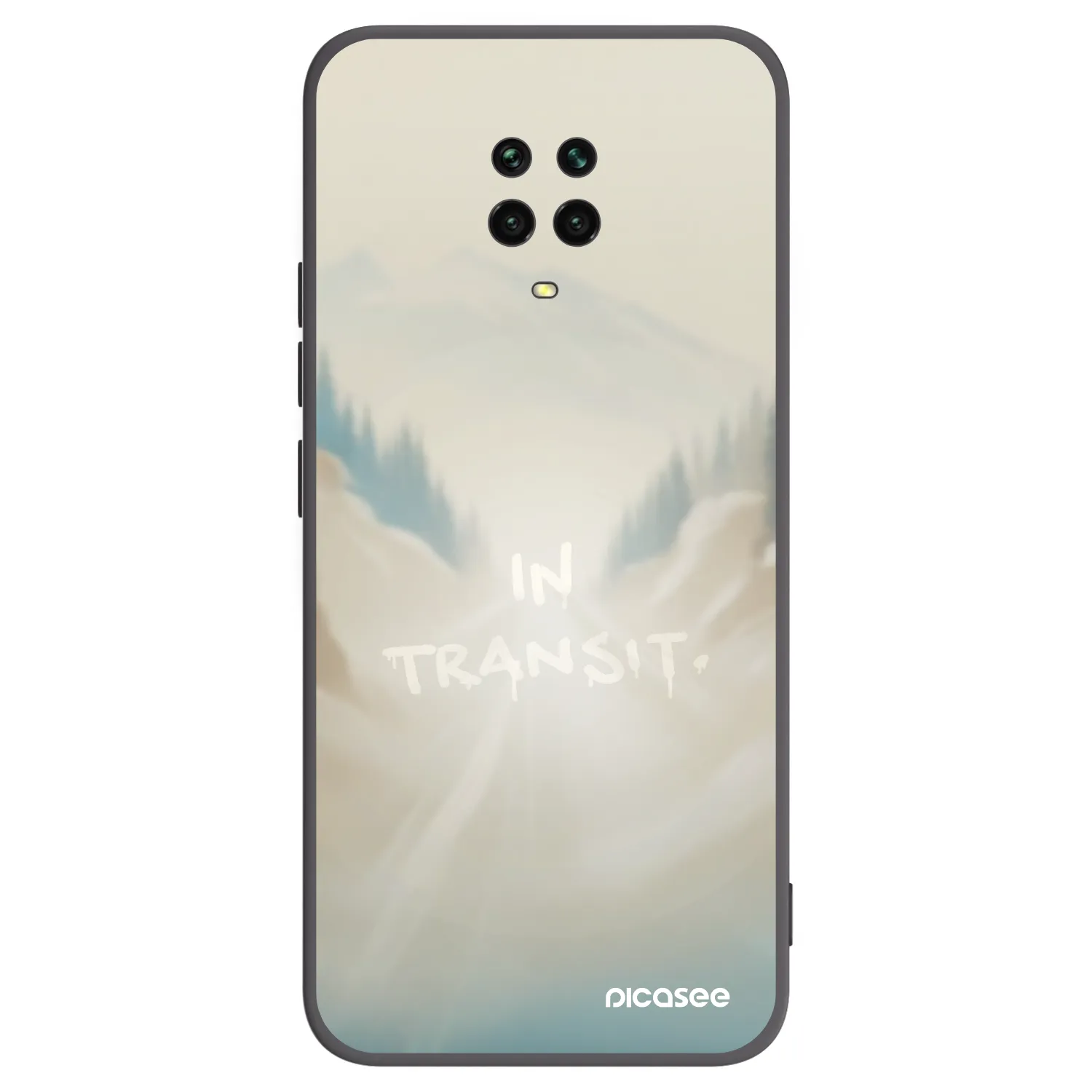 Picasee Xiaomi Redmi Note 9 Pro Hülle - Schwarzes Silikon - IN TRANSIT