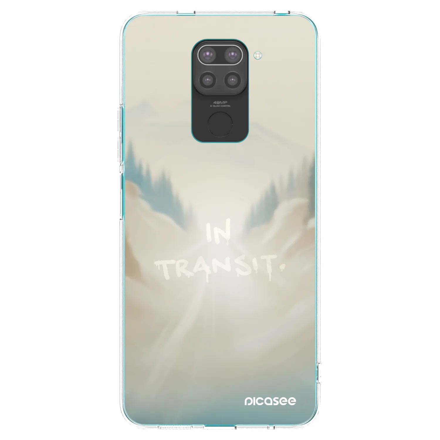 Picasee Xiaomi Redmi Note 9 Hülle - Schwarzes Silikon - IN TRANSIT