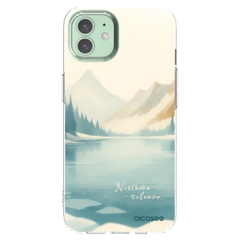 Picasee Apple iPhone 12 Hülle - Transparentes Silikon - NOTHERN SILENCE