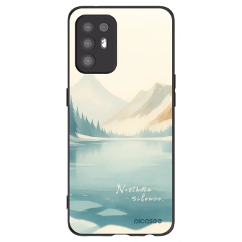 Picasee OPPO A94 5G Hülle - Schwarzes Silikon - NOTHERN SILENCE