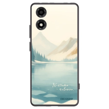 Picasee Motorola Moto E14 Hülle - Schwarzes Silikon - NOTHERN SILENCE