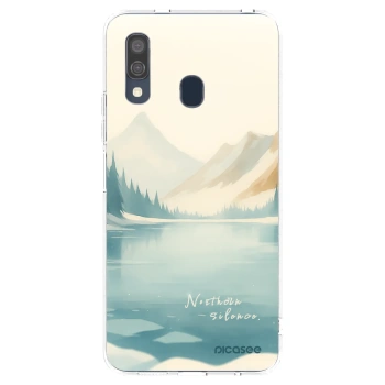 Picasee Samsung Galaxy A40 A405F Hülle - Transparentes Silikon - NOTHERN SILENCE