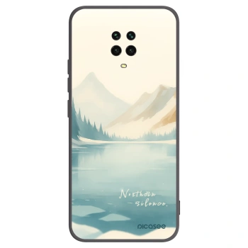 Picasee Xiaomi Redmi Note 9 Pro Hülle - Schwarzes Silikon - NOTHERN SILENCE