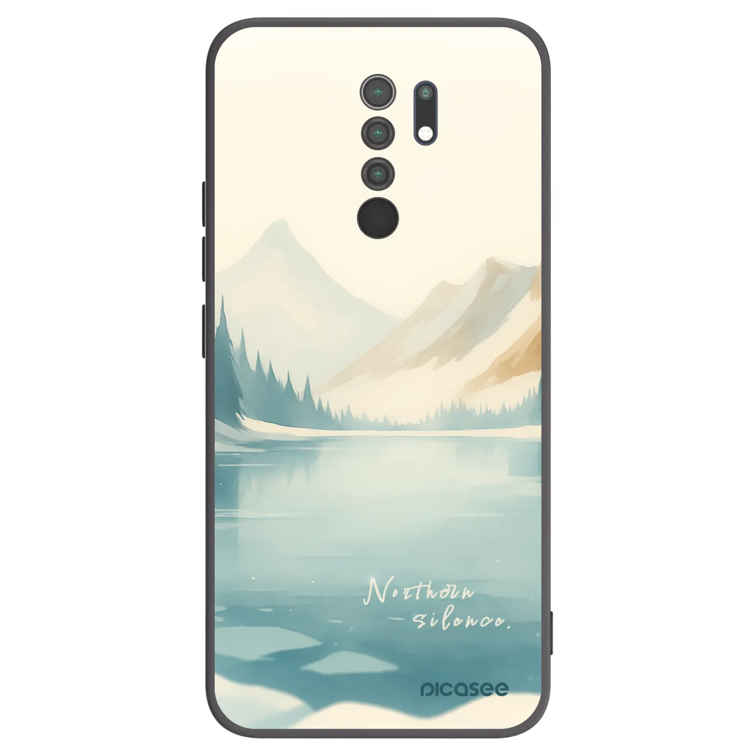 Picasee Xiaomi Redmi 9 Hülle - Schwarzes Silikon - NOTHERN SILENCE