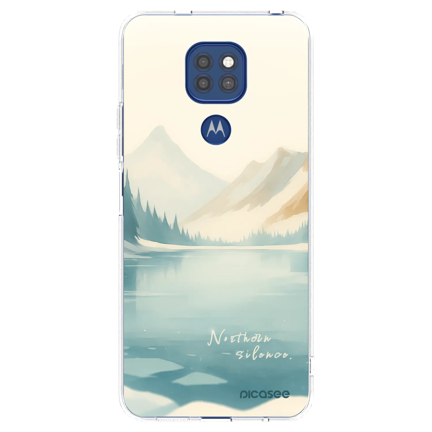 Picasee Motorola Moto G9 Play Hülle - Transparentes Silikon - NOTHERN SILENCE