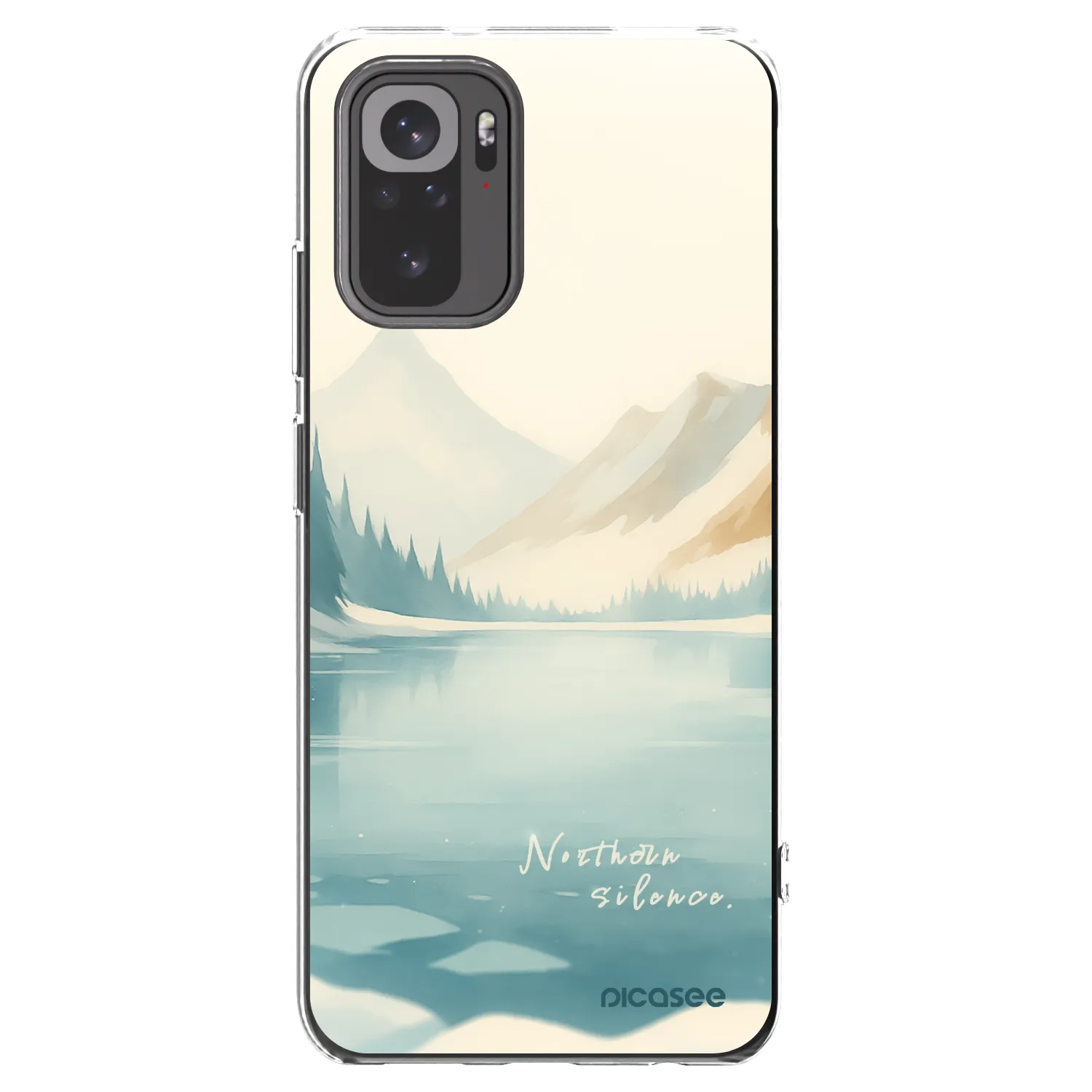 Picasee Xiaomi Redmi Note 10 Hülle - Transparentes Silikon - NOTHERN SILENCE