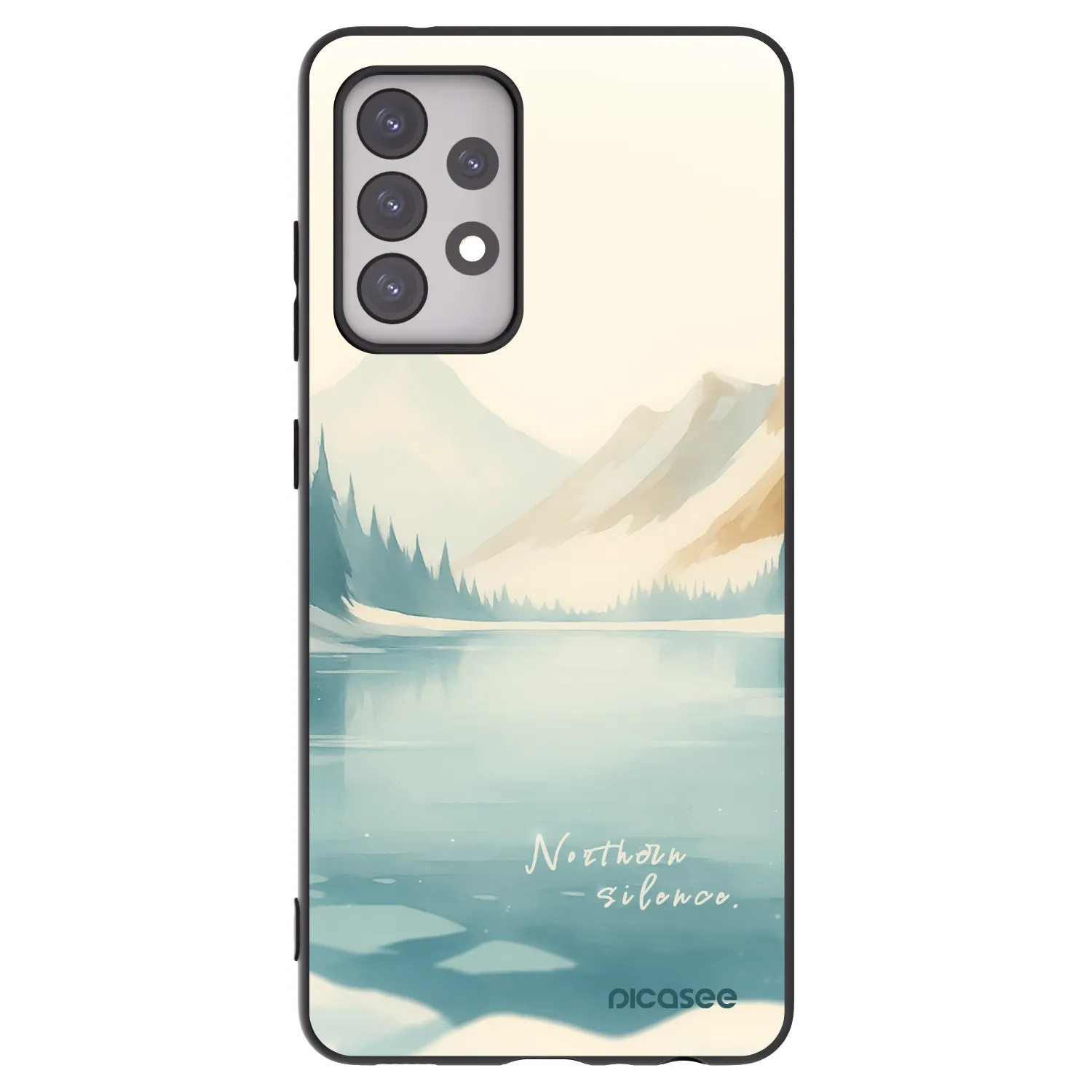 Picasee Samsung Galaxy A52s 5G A528B Hülle - Schwarzes Silikon - NOTHERN SILENCE
