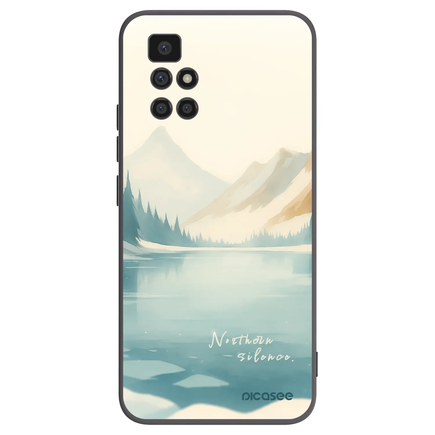 Picasee Xiaomi Redmi 10 Hülle - Schwarzes Silikon - NOTHERN SILENCE