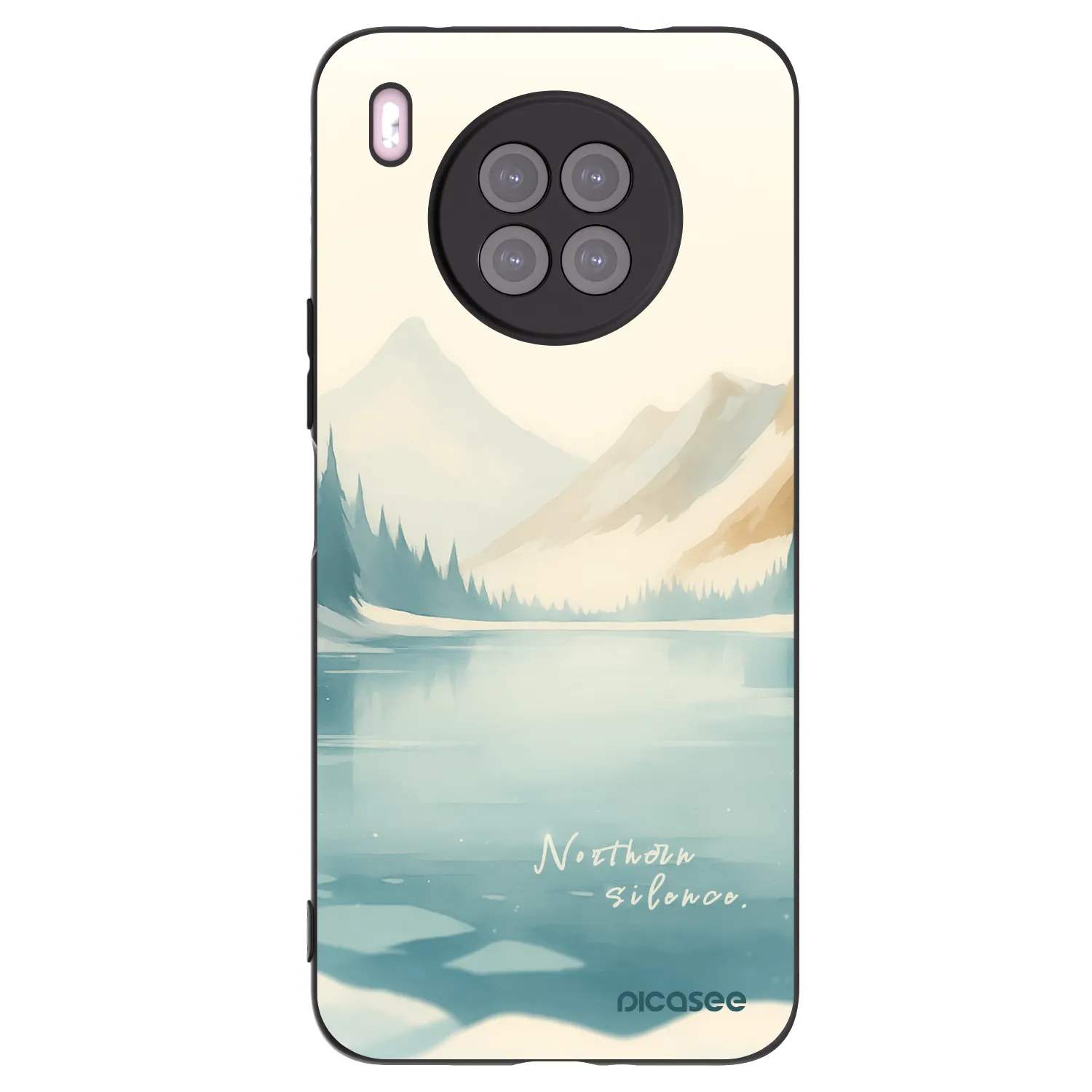 Picasee Huawei Nova 8i Hülle - Schwarzes Silikon - NOTHERN SILENCE