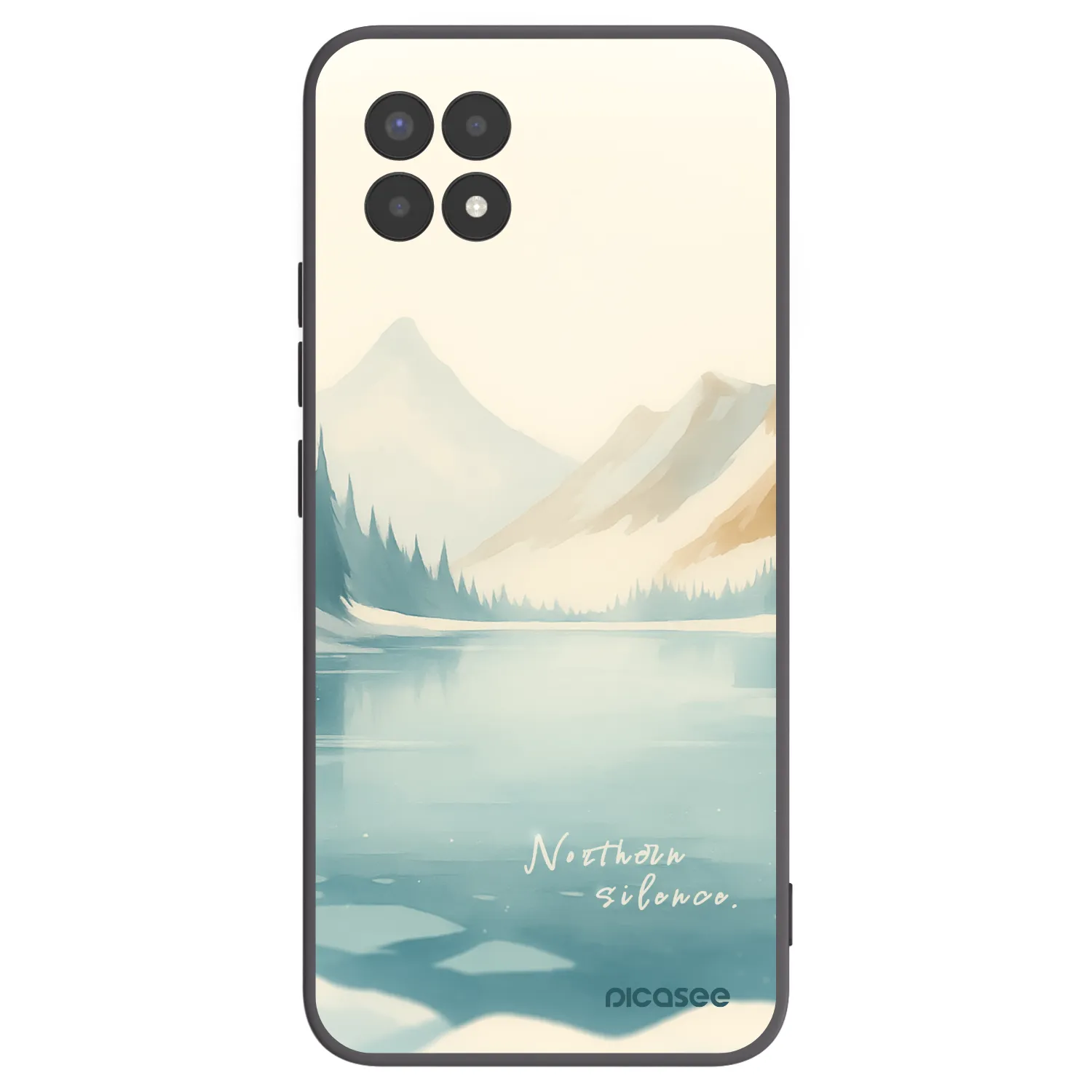 Picasee Realme 8i Hülle - Schwarzes Silikon - NOTHERN SILENCE