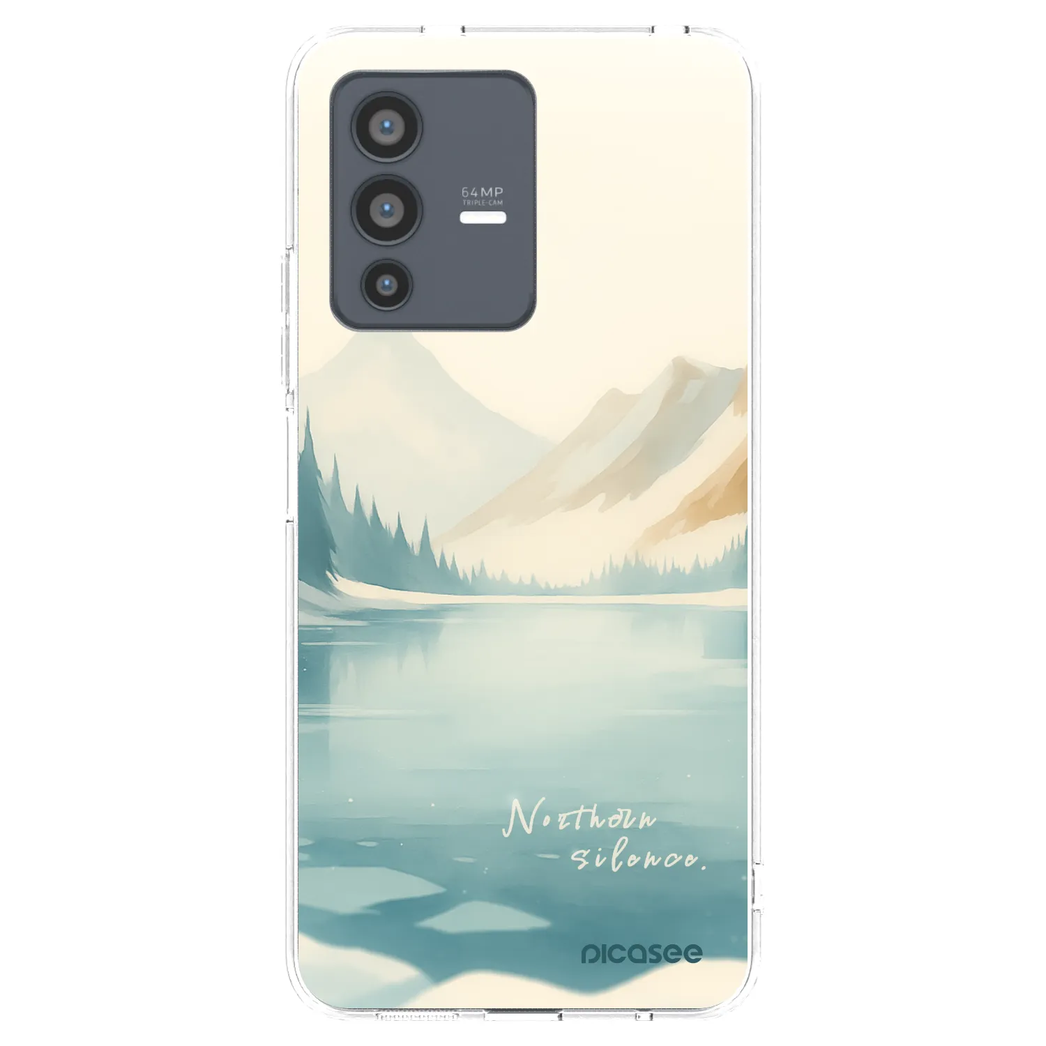 Picasee Vivo V23 5G Hülle - Transparentes Silikon - NOTHERN SILENCE