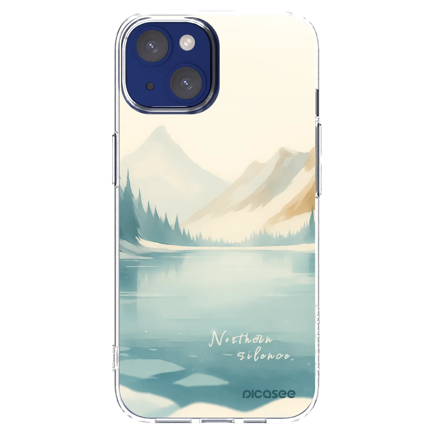 Picasee Apple iPhone 14 Hülle - Transparentes Silikon - NOTHERN SILENCE