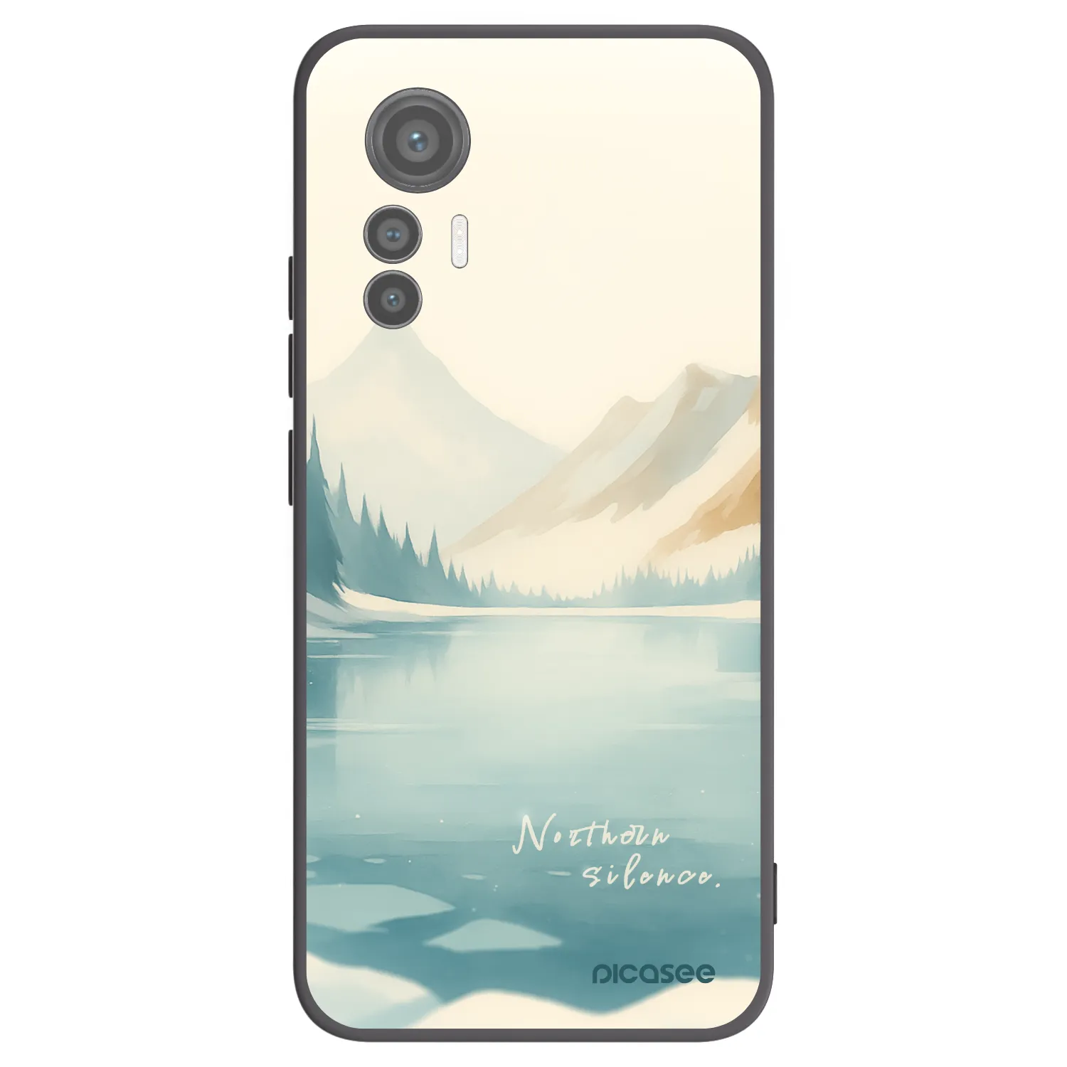 Picasee Xiaomi 12 Lite Hülle - Schwarzes Silikon - NOTHERN SILENCE