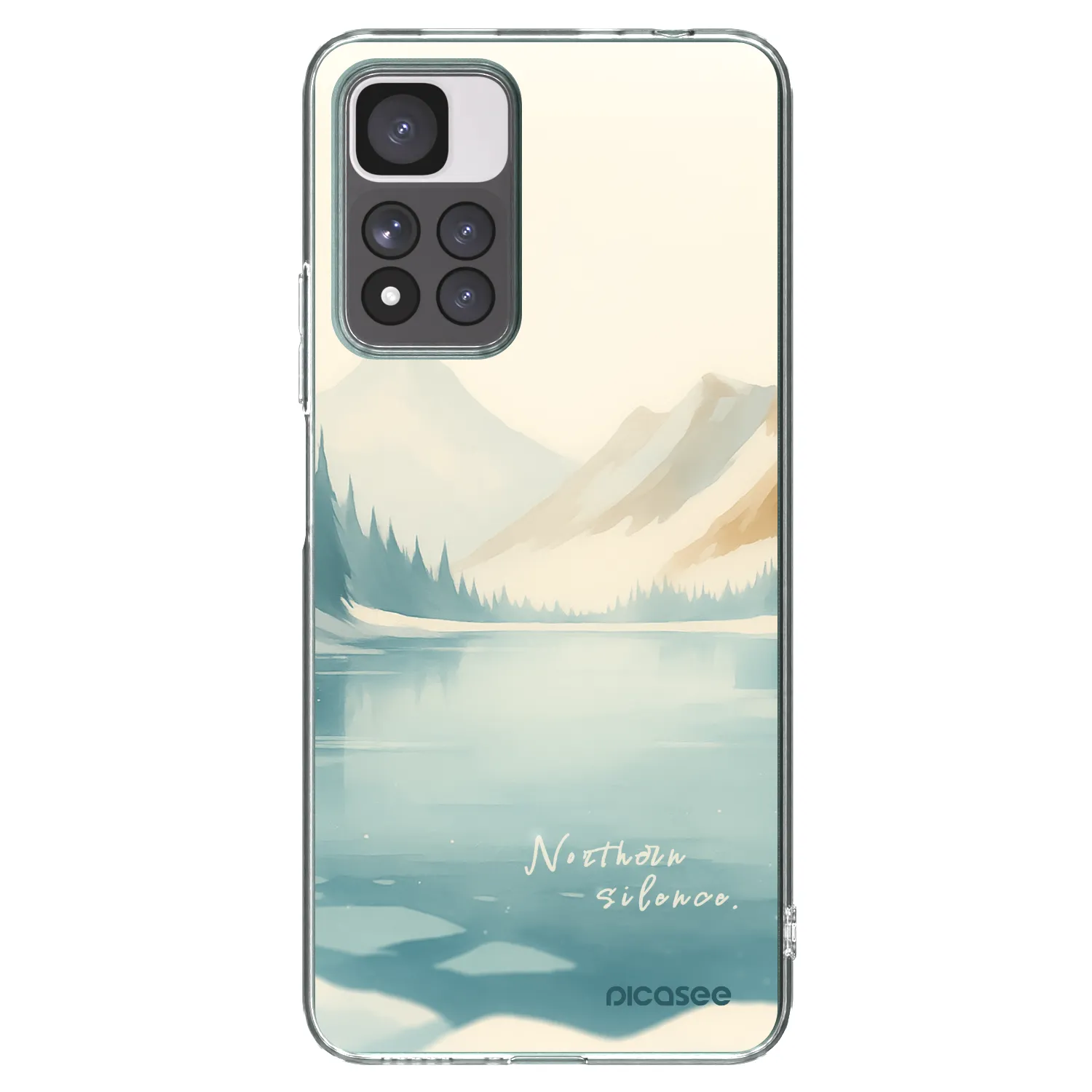 Picasee Xiaomi Redmi Note 11 Pro+ 5G Hülle - Transparentes Silikon - NOTHERN SILENCE