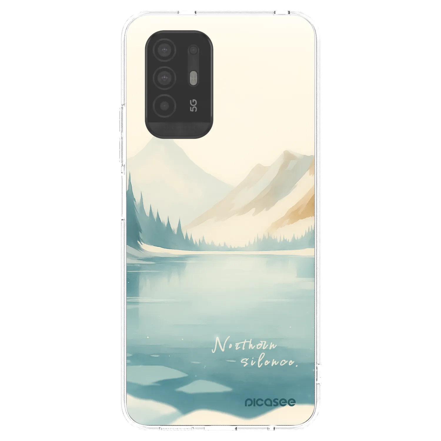 Picasee OPPO A94 5G Hülle - Transparentes Silikon - NOTHERN SILENCE