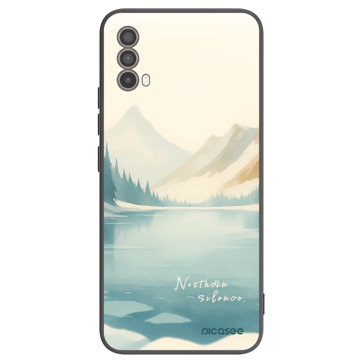 Picasee Motorola Moto E40 Hülle - Schwarzes Silikon - NOTHERN SILENCE