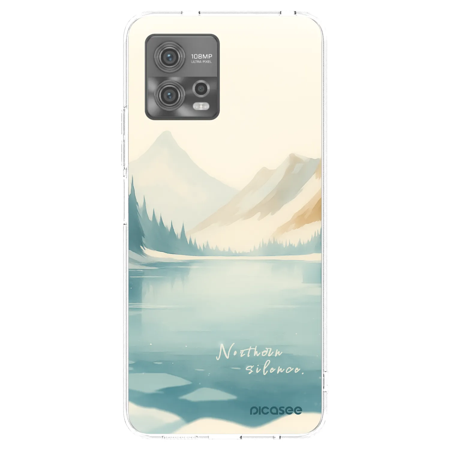 Picasee Motorola Moto G72 Hülle - Transparentes Silikon - NOTHERN SILENCE