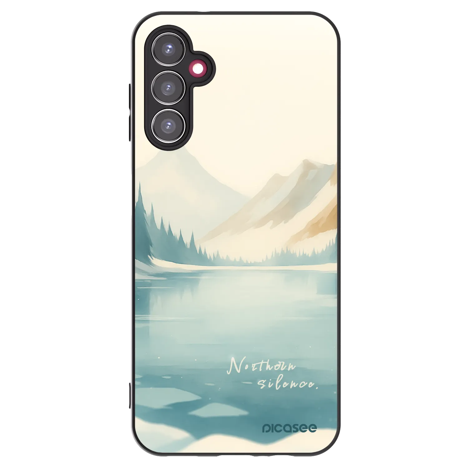 Picasee Samsung Galaxy A14 4G A145R Hülle - Schwarzes Silikon - NOTHERN SILENCE
