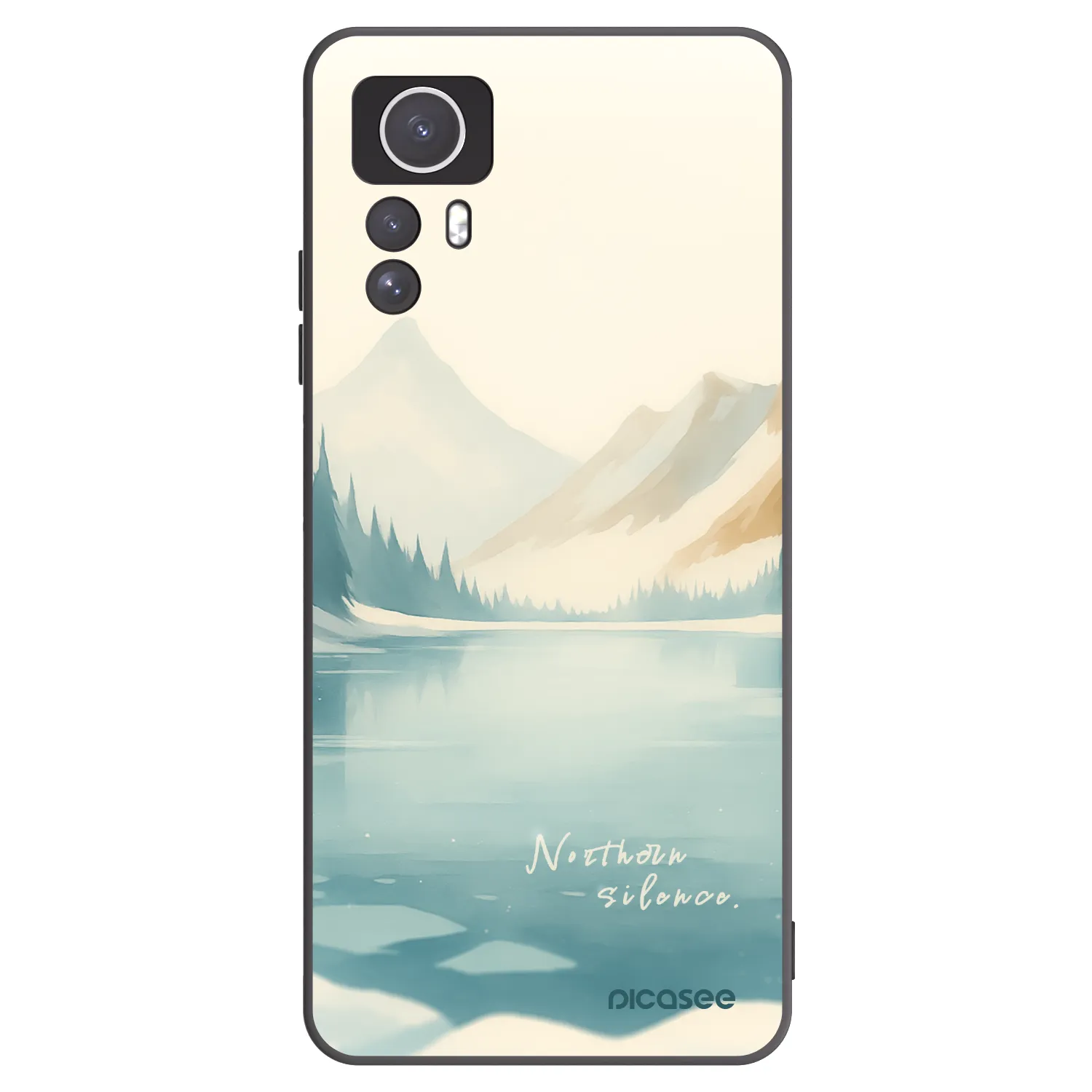 Picasee Xiaomi Redmi Note 12S Hülle - Schwarzes Silikon - NOTHERN SILENCE