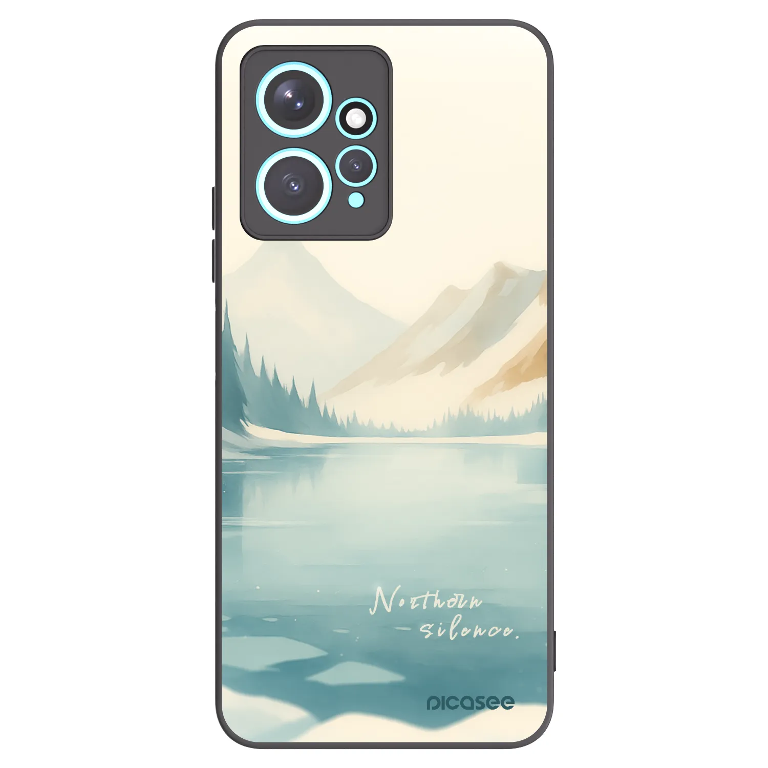 Picasee Xiaomi Redmi Note 12 4G Hülle - Schwarzes Silikon - NOTHERN SILENCE