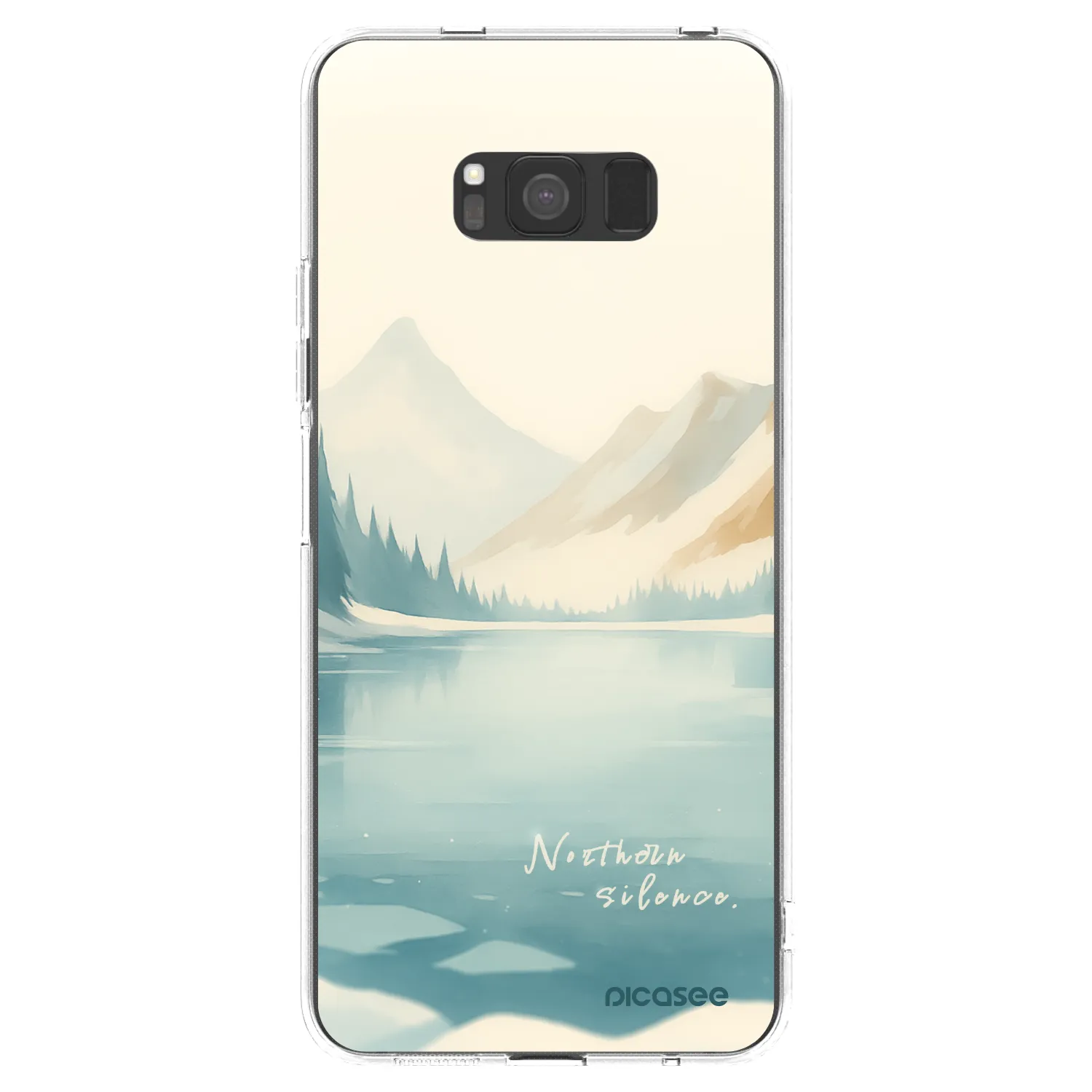 Picasee Samsung Galaxy S8 G950F Hülle - Transparentes Silikon - NOTHERN SILENCE