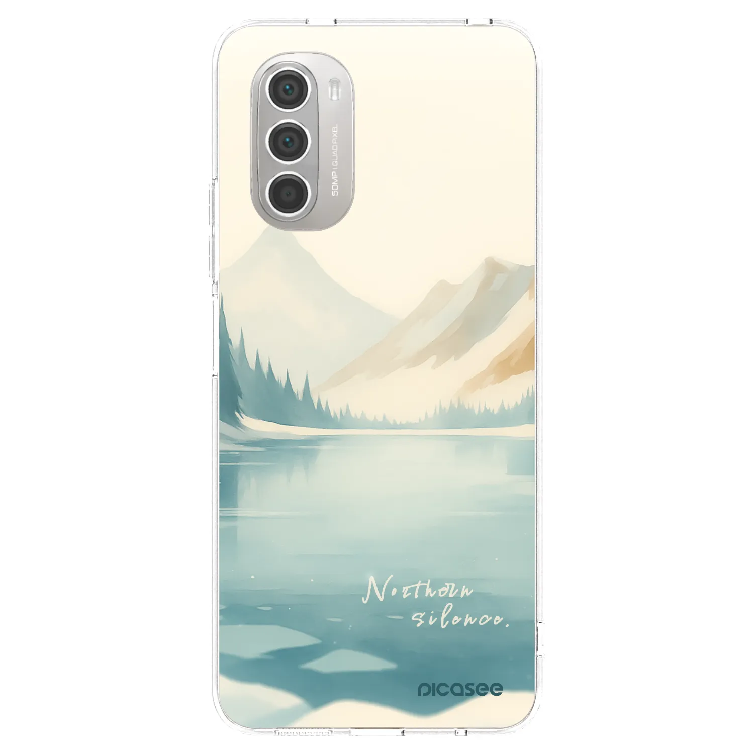 Picasee Motorola Moto G51 Hülle - Transparentes Silikon - NOTHERN SILENCE