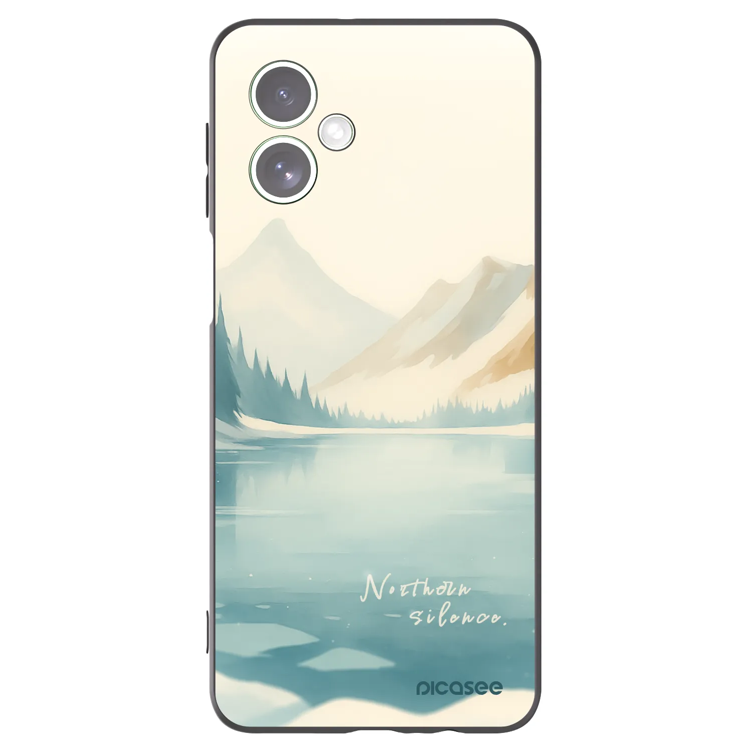 Picasee Motorola Moto G54 5G Hülle - Schwarzes Silikon - NOTHERN SILENCE