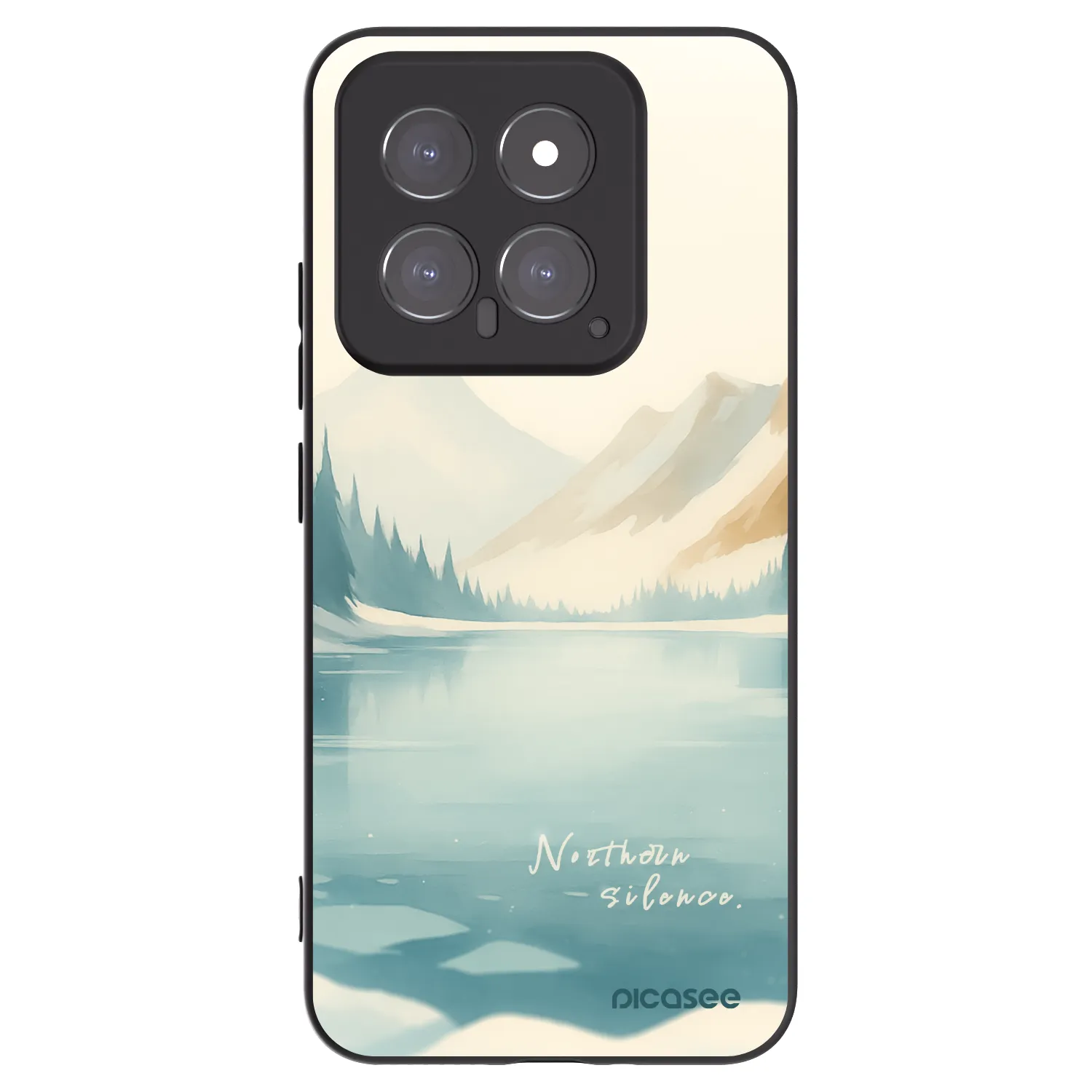 Picasee Xiaomi 14 Hülle - Schwarzes Silikon - NOTHERN SILENCE