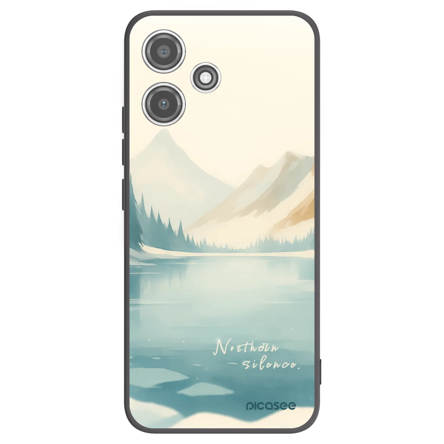 Picasee Xiaomi Redmi 12 5G Hülle - Schwarzes Silikon - NOTHERN SILENCE